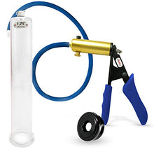 Load image into Gallery viewer, LeLuv Ultima Blue Premium Vacuum Penis Pump Ergonomic Silicone Grip, Uncollapsable Hose w/TPR Sleeve - 12&quot; x 1.75&quot; Diameter
