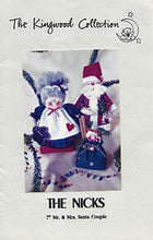 Load image into Gallery viewer, The Nicks - 7&quot; Mr. &amp; Mrs. Santa Couple - Pattern from The Kingwood Collection Designed by Arlene Lafosse
