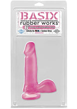 Load image into Gallery viewer, Basix 6-Inch Dong With Suction Cup, Pink
