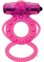 Magna Man Magnetic Vibrating Cock Ring Magenta