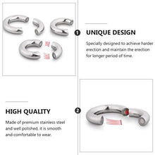 Load image into Gallery viewer, Magnetic Rings Stainless Steel Cock Rings Scrotal Bound Glans Ring Erection Enhancing Rings Bondage Ring Toys (50B)
