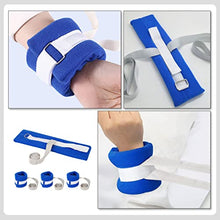 Load image into Gallery viewer, GLEAVI Bed Restraints Strap Anti-strangulation s for 4pcs d Hospital Bed Wrist Patient Bed Rails Leg Lifter Strap Sponge Restraints Bed Straps
