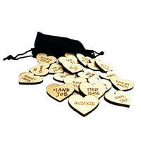 20Pcs Funny Tokens Sex,Date Night Activity Tokens Funny Wooden Couples Date Night Activity Token Romantic Funny Sex Token Gift Valentines Ideas Gifts for Couples