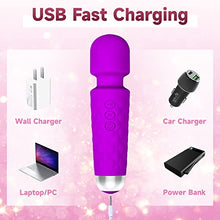 Load image into Gallery viewer, Vibrator, Dildo, Sex Toys, Upgraded 2023 New G-Spot Clit Vibrators, Waterproof Personal Wand Vibrator for Women, Hand-Held 20 Vibration Modes and 8 Speed Intensities Adult Female Sex Toys, Purple
