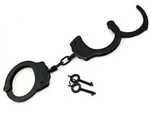 Load image into Gallery viewer, Heart 2 Heart Handcuffs Double Locking, Black
