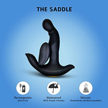 Load image into Gallery viewer, Drippp Adult Boutique The Saddle-Deluxe Remote Controlled Rechargeable Waterproof Vibrator Black
