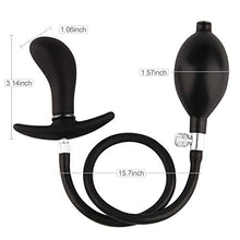 Load image into Gallery viewer, Inflatable Anal Plug, Liquid Silicone Butt Plug Anal Training Sex Toy Detachable Needle Masturbation Toys for Men Women
