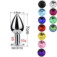 Load image into Gallery viewer, LSCZSLYH Small Anal Plug Toy Butt Plug Adult Toys for Men Sexy Toys for Men Full Girl (Color : Colored Diamonds)
