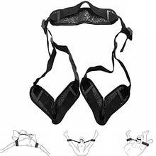 Load image into Gallery viewer, Bondage Leg Restraint Thigh Sling with Adjustable Straps Couples Toy Black Bondage Rope Kit Restraint with Cuffs and Collar20221212
