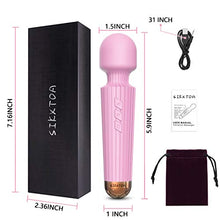 Load image into Gallery viewer, SIKXTOA Mini Vibrator, 8 Speeds 20 Patterns, G Spot Cordless Wand Massager, Clitoral Stimulator, Dildo, Sex Toys, Rechargeable Handheld Powerful Silent Waterproof Female Adult Toys (Small Pink)
