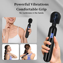 Load image into Gallery viewer, Sullmate Large Size Vibrators LCD Vibratorers for Woman, Quiet Strong Massager Gun, Handheld Womens Vibrating Massager, 10 Modes &amp; 4 Speeds, Vibrating for Her Pleasure Couples(Black)
