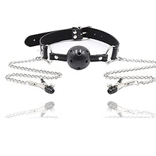 Load image into Gallery viewer, Breast Nipple Clamps, Adjustable Nipple Clamps with Chain, Nipple Clamps for Sex Pleasure, Non Piercing Body Jewelry Couple Flirting Toy (a)
