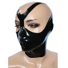 Load image into Gallery viewer, BERMEL Latex Hood Rubber HeadMask,Latex Head Cover,Back Zipper,Natural Latex Handmade for Unisex Cosplay Club Wear (XS)
