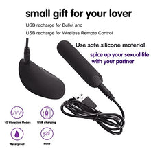 Load image into Gallery viewer, Remote Control Vibrator for Your Lover Gift to Spice Up Your Sex Life, 10 Modes Mini Bullet Vibrator for Her, USB Charge G Spot Small Vibrator Bullet Nipple Clitorals Sex Stimulator for Women
