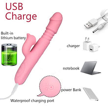 Load image into Gallery viewer, G Spot Rabbit Vibrator with Heating Function,Sex Toys for Clitoris,Waterproof Dildo Vibrator with 9 Powerful Vibrations Dual Motor Stimulator for Women or Couple Fun (pink1)
