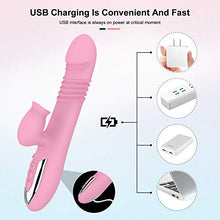 Load image into Gallery viewer, clit Suckers for Women Toy Rabbit Vibrator Sex Toys Couples Bullet Dildos Vibes Solo Play Adult Ring Licking Vibration Hands-Free Couple Panties Clitoris Heating Lifelike
