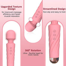 Load image into Gallery viewer, SIKXTOA Mini Vibrator, 8 Speeds 20 Patterns, G Spot Cordless Wand Massager, Clitoral Stimulator, Dildo, Sex Toys, Rechargeable Handheld Powerful Silent Waterproof Female Adult Toys (Wave Pink)
