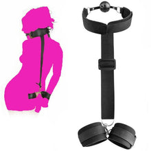 Load image into Gallery viewer, Bed Restraints Sex Adult Bondaged for Women Men Kinky Play Game Adjustable Soft Straps Sex Handcuff Ties Up Hand and Legs Sexy Straps and Restraints for Couples SM Tools Play Set Women&#39;s Hoodies
