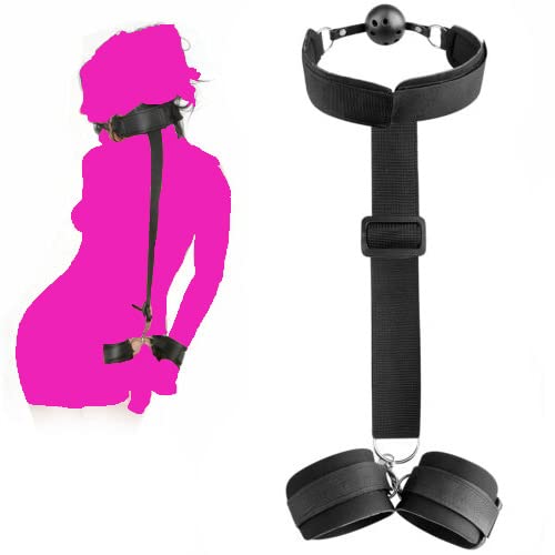 Bed Restraints Sex Adult Bondaged for Women Men Kinky Play Game Adjustable Soft Straps Sex Handcuff Ties Up Hand and Legs Sexy Straps and Restraints for Couples SM Tools Play Set Women's Hoodies