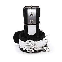 Load image into Gallery viewer, PartyKindom Adjustable Couple Handcuffs Flirting Leather Handcuffs Funny Adult Toy Hand Tie Toy (Handcuff) Decor for Banquet Celebration Favors
