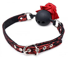 Load image into Gallery viewer, Sam&#39;s Secret Euphoria Unisex Novelty Silicone Ball Gag with Rose
