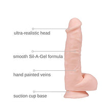 Load image into Gallery viewer, 6Inch The Professor, Charles, Light Lifelike Soft Dildos Realistic Dong with Power Suction Cup for Beginners Hands-Free Play &amp; strapon, Curved Shaft and Balls, Best Sexual Toy
