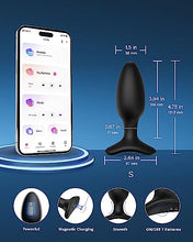 Load image into Gallery viewer, LOVENSE Hush 2 Butt Plug 1.5&quot;, Silicone Anal Vibrating Ball for Men, Big Plug Vibration Machine for Women and Couples, Anal Plug Sex Toys Waterproof and Rechargeable
