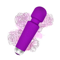 Mini Small Personal Back, Waterproof Powerful Handheld for Women and Men, Body, Neck, Back & Shoulders, Purple