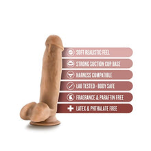 Load image into Gallery viewer, Blush Dr. Skin Realistic 7 Inch Long 1.5 Inch Thick Dildo with Suction Cup Base &amp; Balls Realistic Dildo Soft Real Feel Female Sex Toy Dildo for Beginners Women Men Couples Adult Sex Toy
