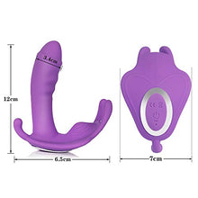 Load image into Gallery viewer, APP Control Panties Vibrator for Women Strapon Invisible Vibrator Wearable Butterfly Vibrator G Spot Clit Stimulator,Purple,app Control with Box
