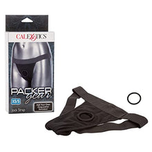 Load image into Gallery viewer, CalExotics Packer Gear Black Jock Strap Harness  Adult Sex Toy Strap On Dong Packer Probes for Couples - XS / S
