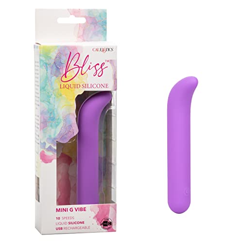 CalExotics Bliss Liquid Silicone Mini G Vibe Bullet Vibrator - SE-0569-10-3 Purple