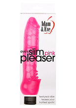 Load image into Gallery viewer, Adam &amp; Eve Signature Toys Eve&#39;s Slim Pleasure Thermoplastic Rubber Waterproof Vibrator, Pink, 7 Inch
