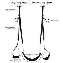 Load image into Gallery viewer, Sex Swing Adult Couples Sex Door Swing, Portable Sex Swings with Wider and Thicker Pads. Sex Position Furniture with Adjustable Straps That can Hold up to 300 lbs.
