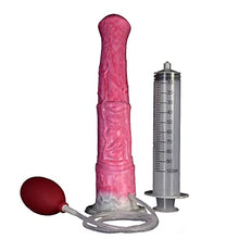 Load image into Gallery viewer, 11 Inch Soft Multi Color Artificial Horse Dildo Squirting Dildo Flexible Color Mixed with Strong Suction (Pink)
