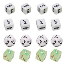 Load image into Gallery viewer, 16pcs Funny Adult Dices Game Funny Love Dices Toy Positions Game Dice English Role Play Accessories for Couples Lovers
