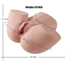 Load image into Gallery viewer, Male Masturbator Stroker Sex Toy 19.84lb TPE Pelvis,Butt Female Torso Male Stroker with Vagina Anal Sex, Adult Mens Sex Toys for Men Masturbation (11.4X16.5X 6.6In, 19.84LB)
