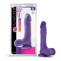 Blush Au Naturel Bold Thrill 8.5 Inch Super Soft Realistic Sensa Feel Dual Density Flexishaft Dildo - Sex Toy for Women, Men and Couples - Purple