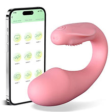 Load image into Gallery viewer, Wearable Panty G-spot Vibrator Dildo with APP Control and Bluetooth Remote Control,FVLFIL Long Distance Silicone Vibrating Panties Vaginal Stimulator Clitoral,Adult Sex Toys 10 Vibrations(Pink)
