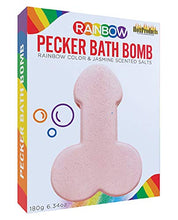 Load image into Gallery viewer, Rainbow Pecker Bath Bomb - Rainbow Color &amp; Jasmine Scented
