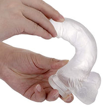 Load image into Gallery viewer, 8.7 Inch Realistic Dildo for Beginners Adult Sex with Strong Suction Cup for Hands-Free Play Flexible Realistic Penis for G-Spot for Couple White
