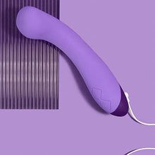 Load image into Gallery viewer, Blush Wellness G Ball Vibrator - Rechargeable 7&quot; G Spot Stimulating Massage Wand - 10 Unique Vibrating Functions - Ultrasilk Smooth Puria Silicone - IPX7 Waterproof 1 Yr Warranty - Purple
