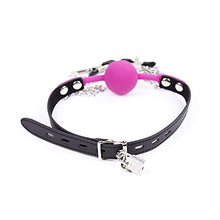 Load image into Gallery viewer, MONEYN Adjustable Nipple Clamps with Choker, Non Piercing Nipple Clamps with Chain, Nipple Clips Clamps Body Harness Nipple Toys for Couple Flirting (Light Purple)
