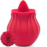 Rose Toys Vibrator for Women, Clitoral Vibrator Sex Stimulator with 10 Mind-Blowing Tapping Modes, Nipple Teasing Clitoris Masturbating Things for Sexual, Vibrating Adult Sex Toy (red2)