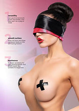 Load image into Gallery viewer, Adult Feather Tickler Eye Sleep Mask Blindfold Spanking Sex Feather Bondage Paddle Set BDSM Feather Tickler Stimulator Restraint Kit SM Fetish, Black Red
