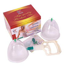 Load image into Gallery viewer, FUDAO Massager 2 Breastfeeding Pump Cups Breast System Suction Enlargement Breast Other Decorative Glass Beads (Clear, One Size)
