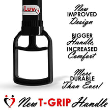 Load image into Gallery viewer, LeLuv Penis Pump Vacuum Pump | TGrip Handle Premium Smooth Silicone Hose with Clear 2.25 Inch x 9 Inch Cylinder Bundle with TPR Sleeve Seal
