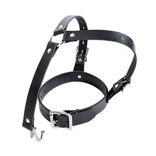 Load image into Gallery viewer, Bondage Collar, Nose Hook for Sex Neck Restraints BDSM Adjustable Forced Cuff Strap-on for Men and Women
