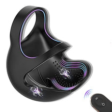 Load image into Gallery viewer, Vibrating Cock Ring, Men&#39;s Clitoris Silicone Cock Ring, Vibrator with 9 Vibration Patterns, Dreamyslut Adult Sex Toy,Male Masturbators Penis Ring Vibrator
