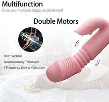 Load image into Gallery viewer, Thrusting Vibrator for Women, Vibrator Adult Sensory Toys G Spot Sex Toy with 3 Telescopic &amp; 10 Vibration Modes, Adult Sex Toys with Quiet Dual Motors for Solo Sex or Couples Game
